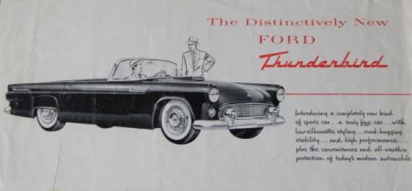 Ford Thunderbird Modelprogram 1957 "Distinctively new" Carbrochure (4382)
